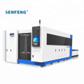 SENFENG  4000w The large-format cutting range Fiber Laser Cutting Machine  with exchange platform   SF 3015HM